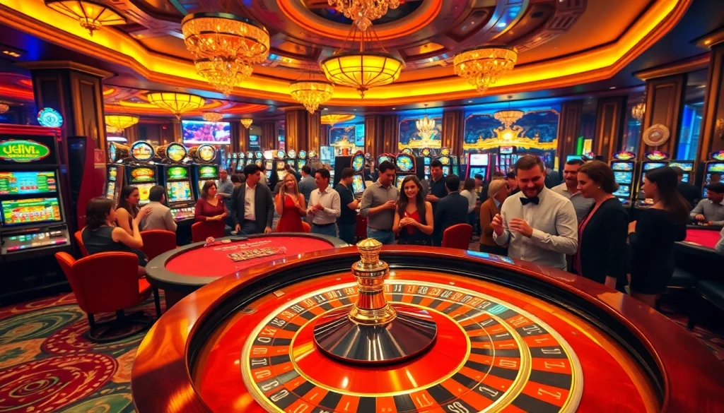 Experience the thrill of 호치민 불건마 as players enjoy high-stakes games at a vibrant casino floor.