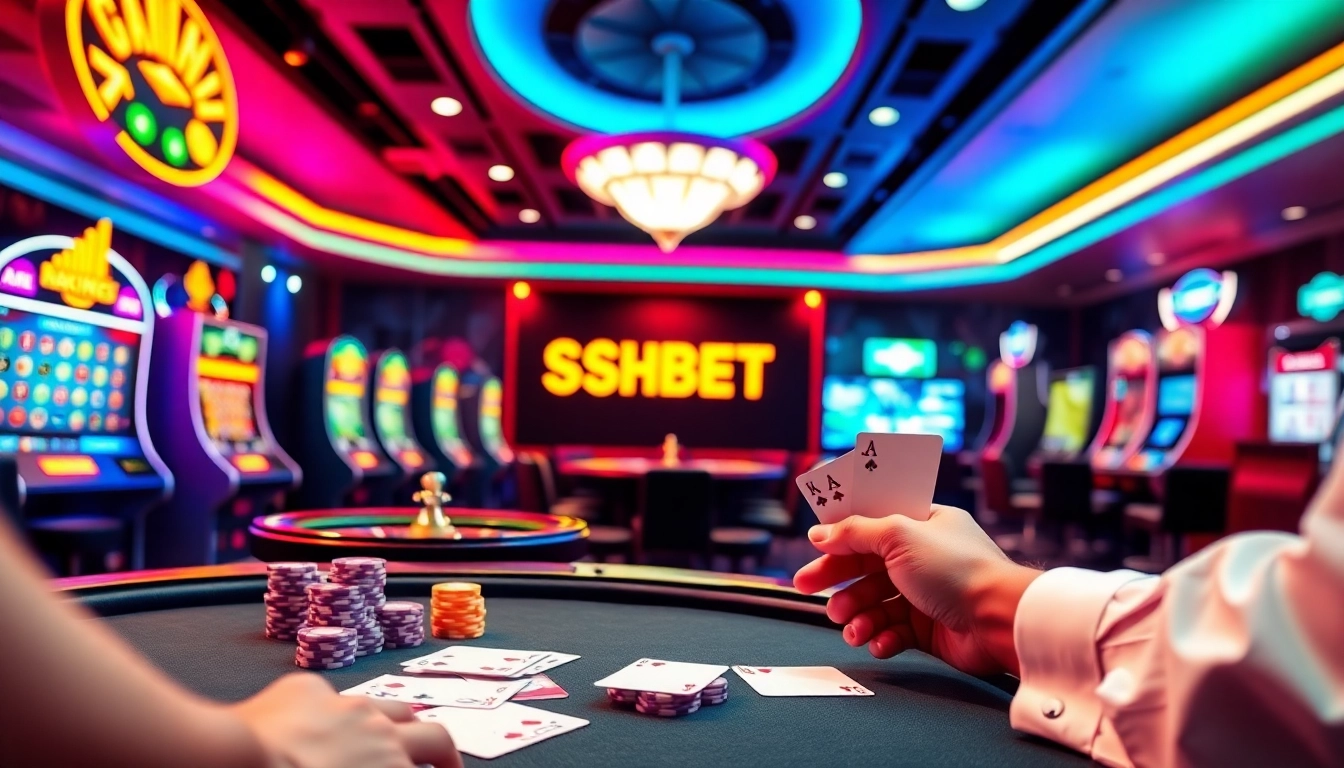 Experience the thrilling online poker game at SSHBET IO, featuring vibrant graphics and engaging gameplay.